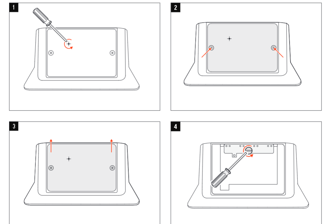 image.png 这是GC8设备（可能是电子设备、仪器等）的拆解或安装步骤示意图，共分 4 步 摄像头麦克风视频会议宝利通polycom华为罗技腾讯会议小鱼亿联